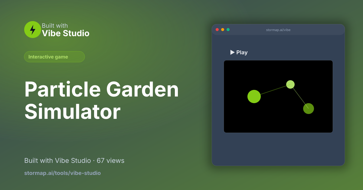 Particle Garden Simulator preview