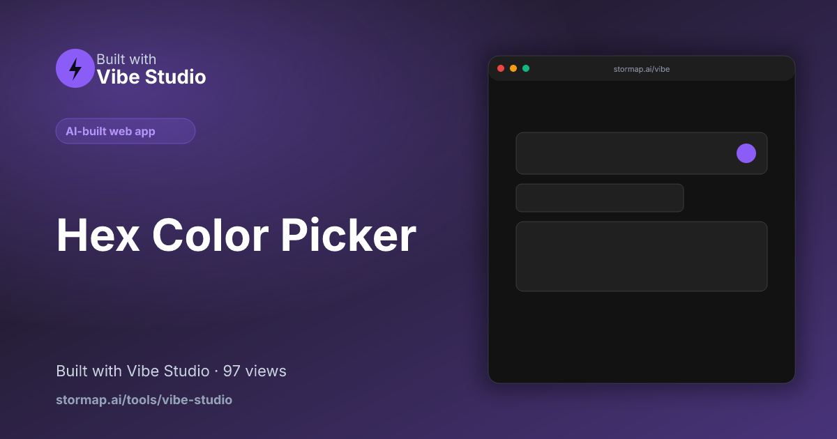 Hex Color Picker preview