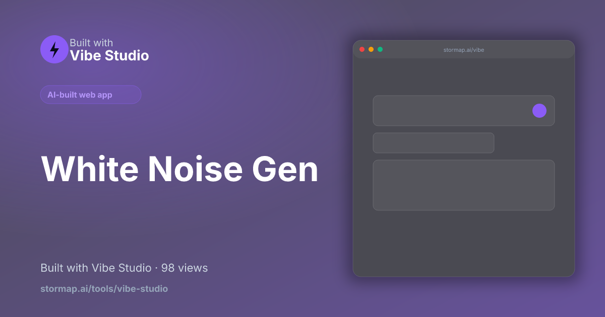 White Noise Gen preview