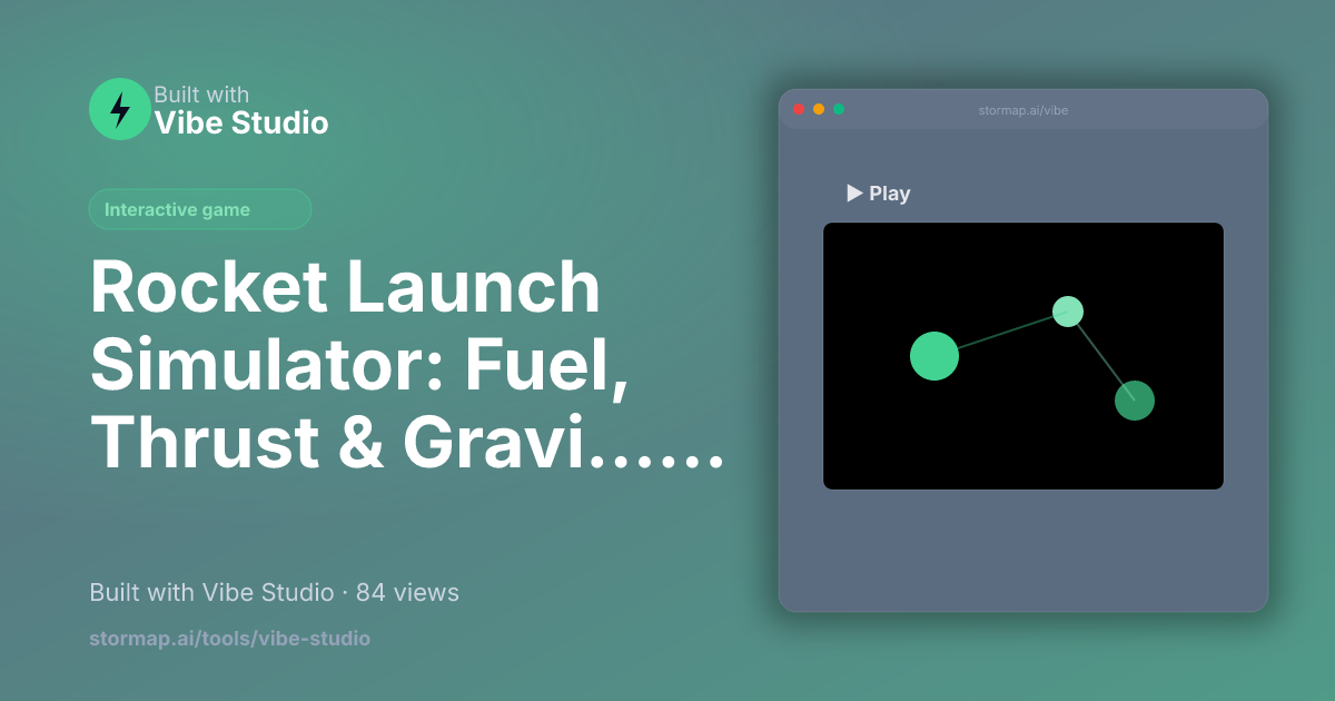 Rocket Launch Simulator: Fuel, Thrust & Gravity Lab preview